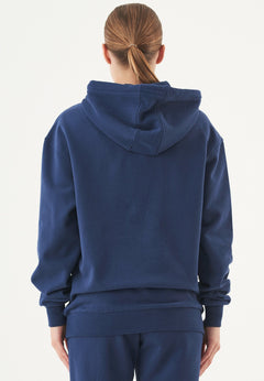 Halki Unisex Soft Touch Organic Cotton Hoodie Navy