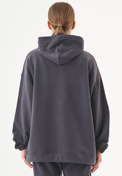 Hande Soft Touch Oversize Organic Cotton Hoodie Shadow