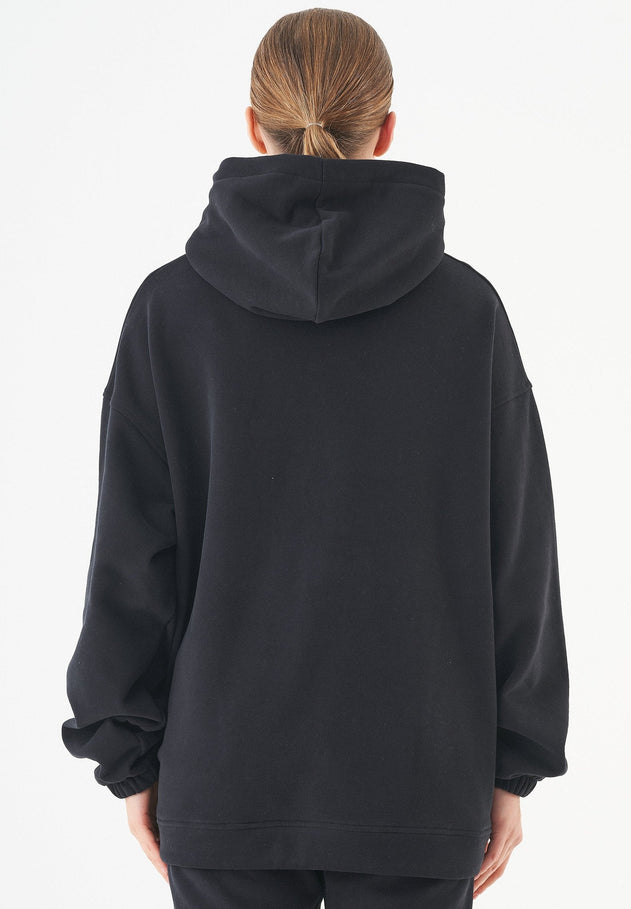 Hande Soft Touch Oversize Organic Cotton Hoodie Black