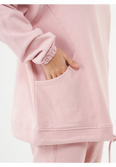 Hande Soft Touch Oversize Organic Cotton Hoodie Dusty Pink