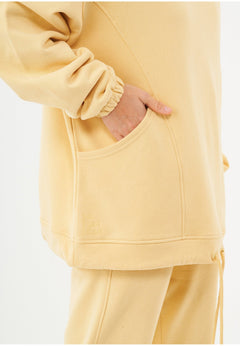 Hande Soft Touch Oversize Organic Cotton Hoodie Soft Yellow