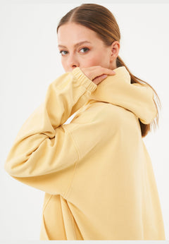 Hande Soft Touch Oversize Organic Cotton Hoodie Soft Yellow