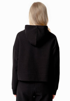 Hanna Waffle Hoodie Black