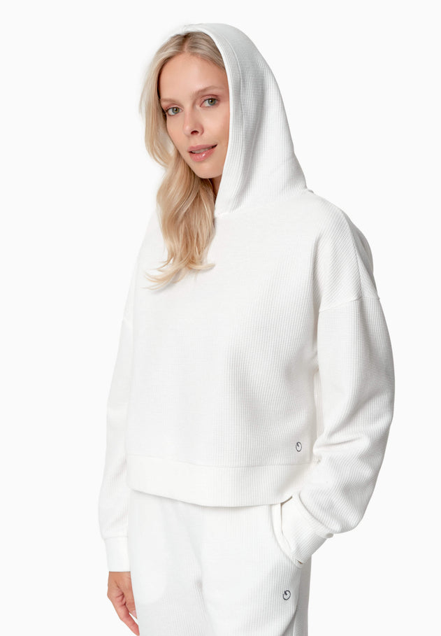 Hanna Waffle Hoodie Off-White
