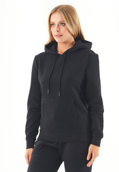 Haree Soft Touch Organic Cotton Hoodie Black