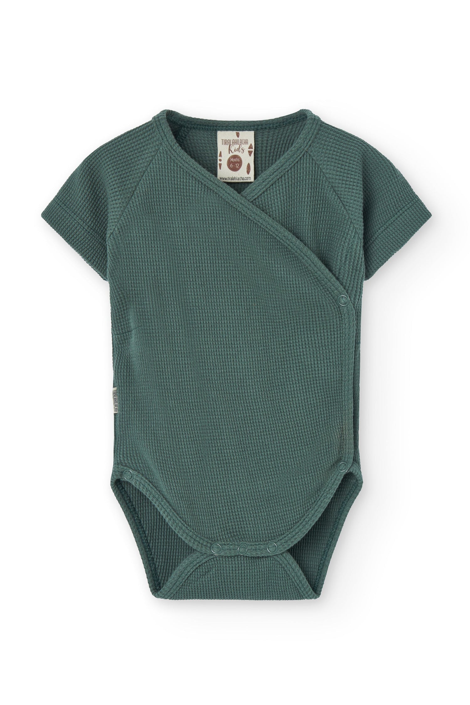 Baby's Haruka Waffle Kimono Bodysuit Blue