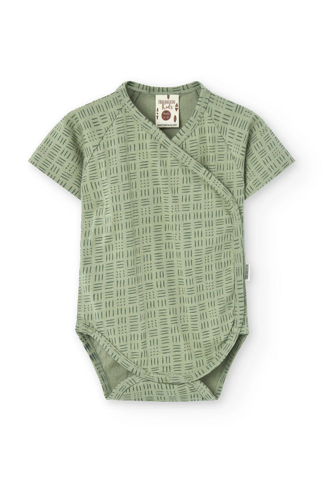 Baby's Haruka Kimono Bodysuit Wicker Green