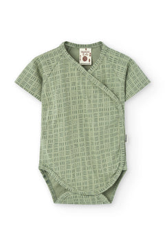 Baby's Haruka Kimono Bodysuit Wicker Green