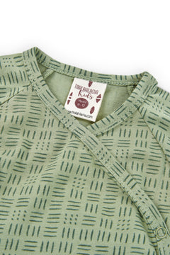 Baby's Haruka Kimono Bodysuit Wicker Green