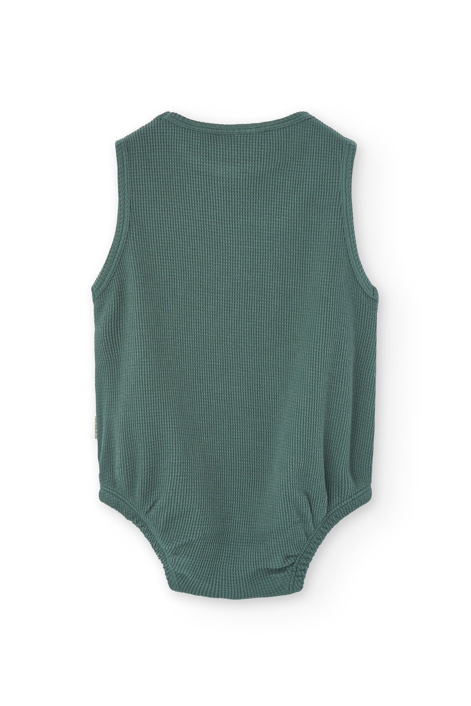 Baby's Haoa Waffle Romper Blue