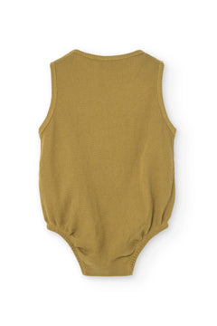 Baby's Haoa Waffle Romper Mustard