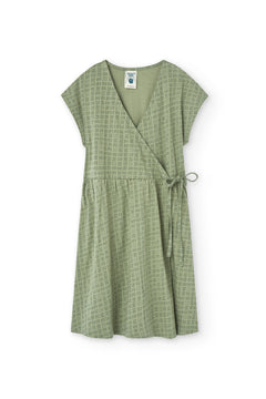 Kids' Hannia Wrap Dress Wicker Green