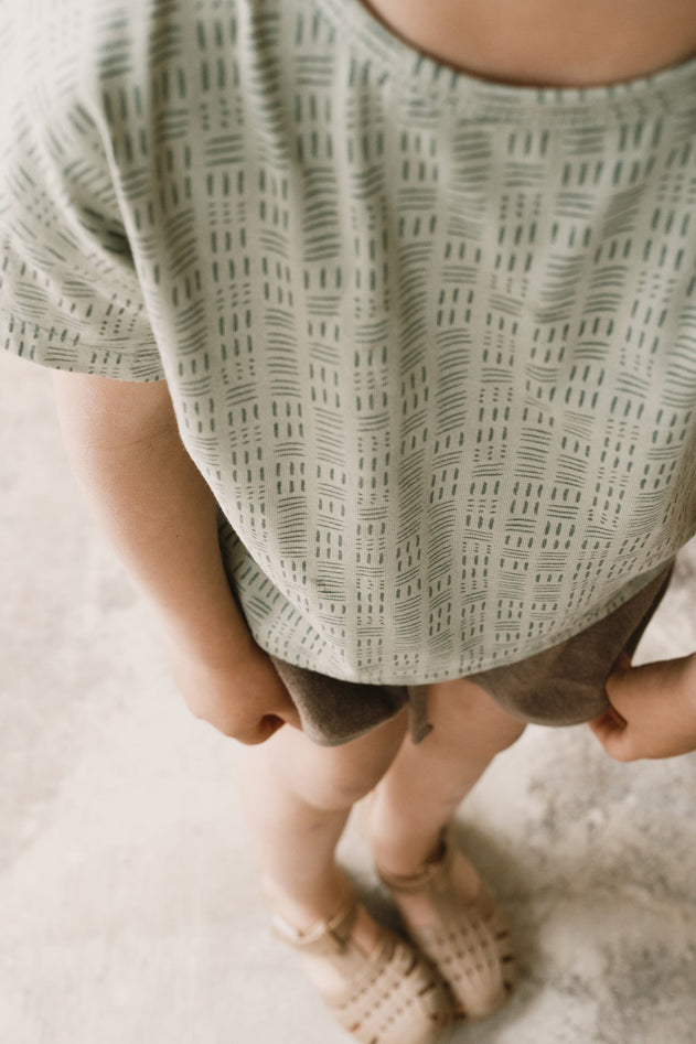 Kid's Haco Oversized T-Shirt Wicker Green