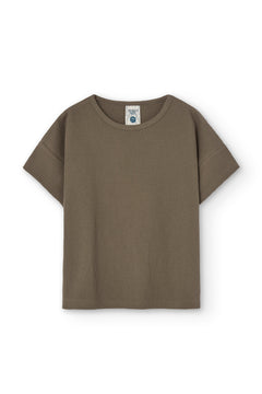 Kids' Haco Waffle Oversized T-Shirt Brown