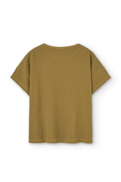 Kid's Haco Oversized Waffle T-Shirt Mustard
