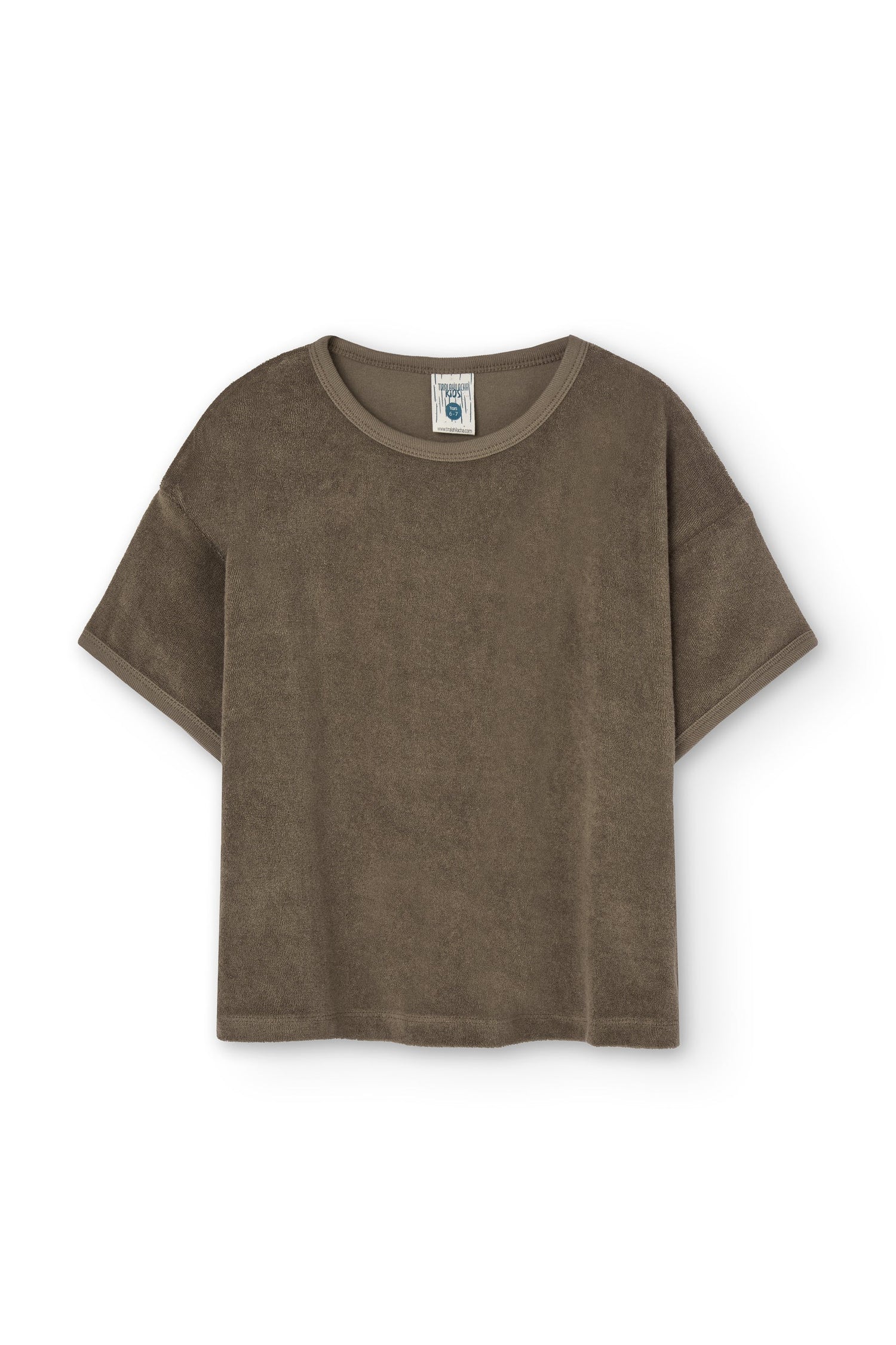 Kid's Harper Oversized Terry T-Shirt Brown