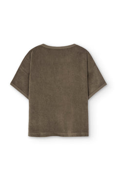 Kid's Harper Oversized Terry T-Shirt Brown