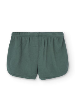 Kid's Huali Waffle Organic Cotton Shorts Blue