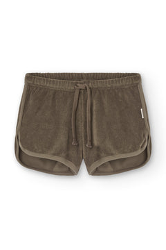 Kid's Huali Terry Shorts Brown