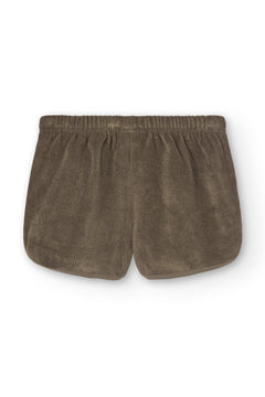 Kid's Huali Terry Shorts Brown