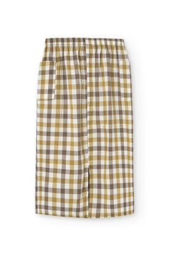 Kids' Hadiya Midi Skirt Yellow Vichy