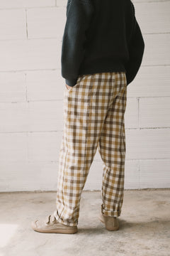 Kids' Hallow Pants Yellow Vichy