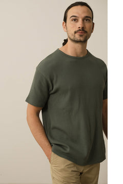 Men's Harmony Waffle T-Shirt Blue
