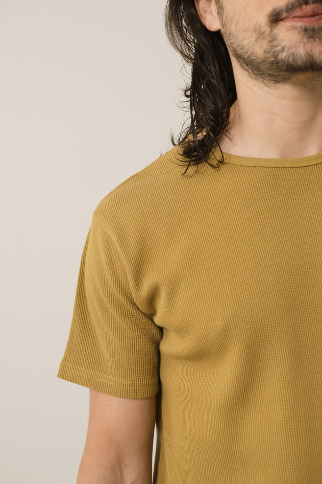 Men's Harmony Waffle T-Shirt Mustard