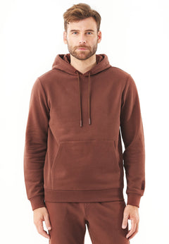Hoolden Soft Touch Organic Cotton Hoodie Coffee Brown