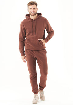 Hoolden Soft Touch Organic Cotton Hoodie Coffee Brown