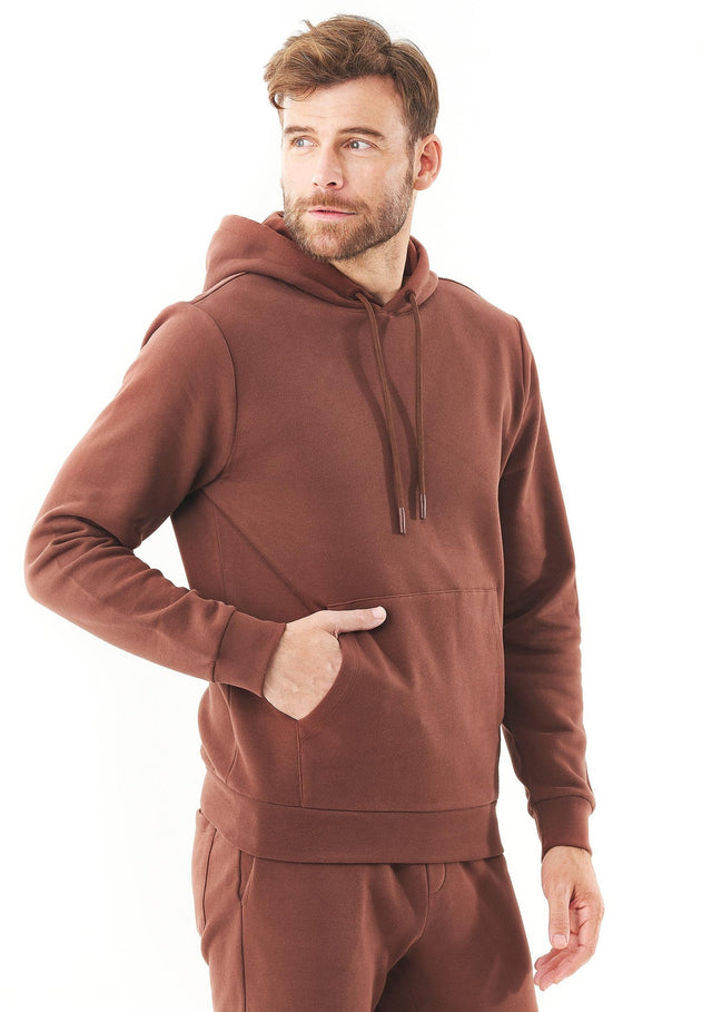 Hoolden Soft Touch Organic Cotton Hoodie Coffee Brown