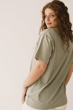 Harriet Unisex T-Shirt In Wicker Green