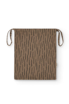 Multipurpose Organic Cotton Pouch Bag Bark Brown