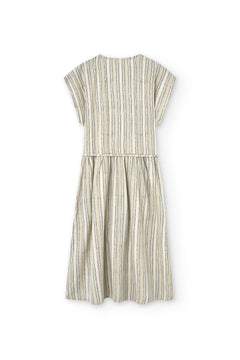 Hira Tencel Wrap Midi Dress Trace Print