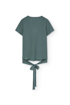 Hagne Tencel Wrap T-Shirt Green