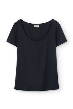 Hilda Short Sleeved Tencel T-Shirt Black