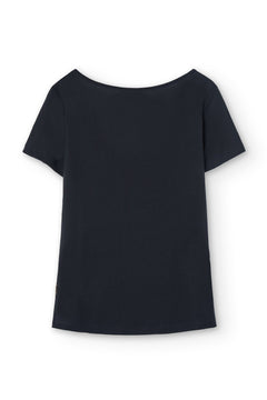 Hilda Short Sleeved Tencel T-Shirt Black