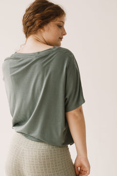 Hada Oversized Tencel T-Shirt Green