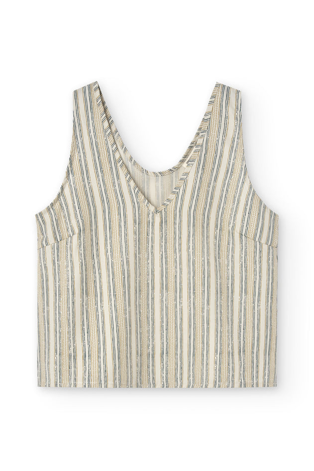 Holly Tencel Strap Top Trace Print