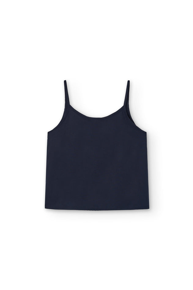 Heloise Tencel Tank Top Navy Blue