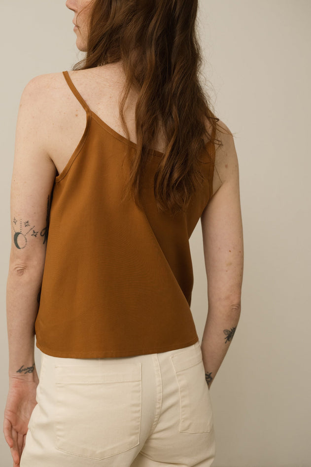 Heloise Tencel Tank Top Terracotta