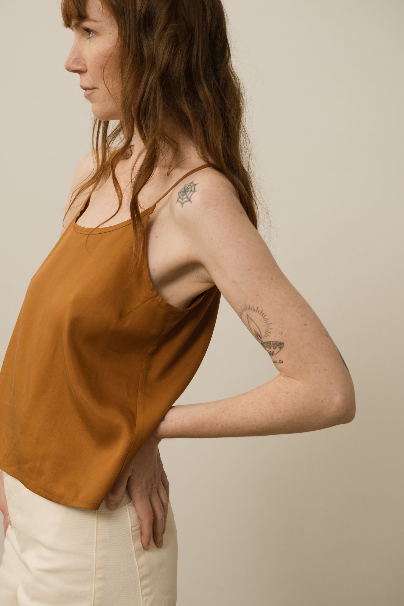 Heloise Tencel Tank Top Terracotta
