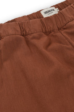 Henna Oversized Linen Blend Pants In Terracotta