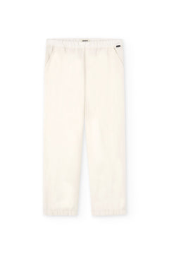 Henna Oversized Linen Blend Pants In White