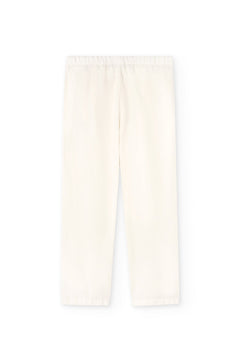 Henna Oversized Linen Blend Pants In White