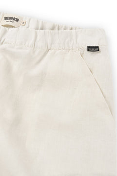 Henna Oversized Linen Blend Pants In White