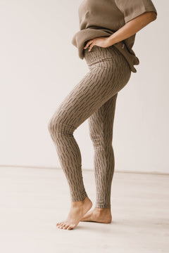 Helga Leggings Brown Bark