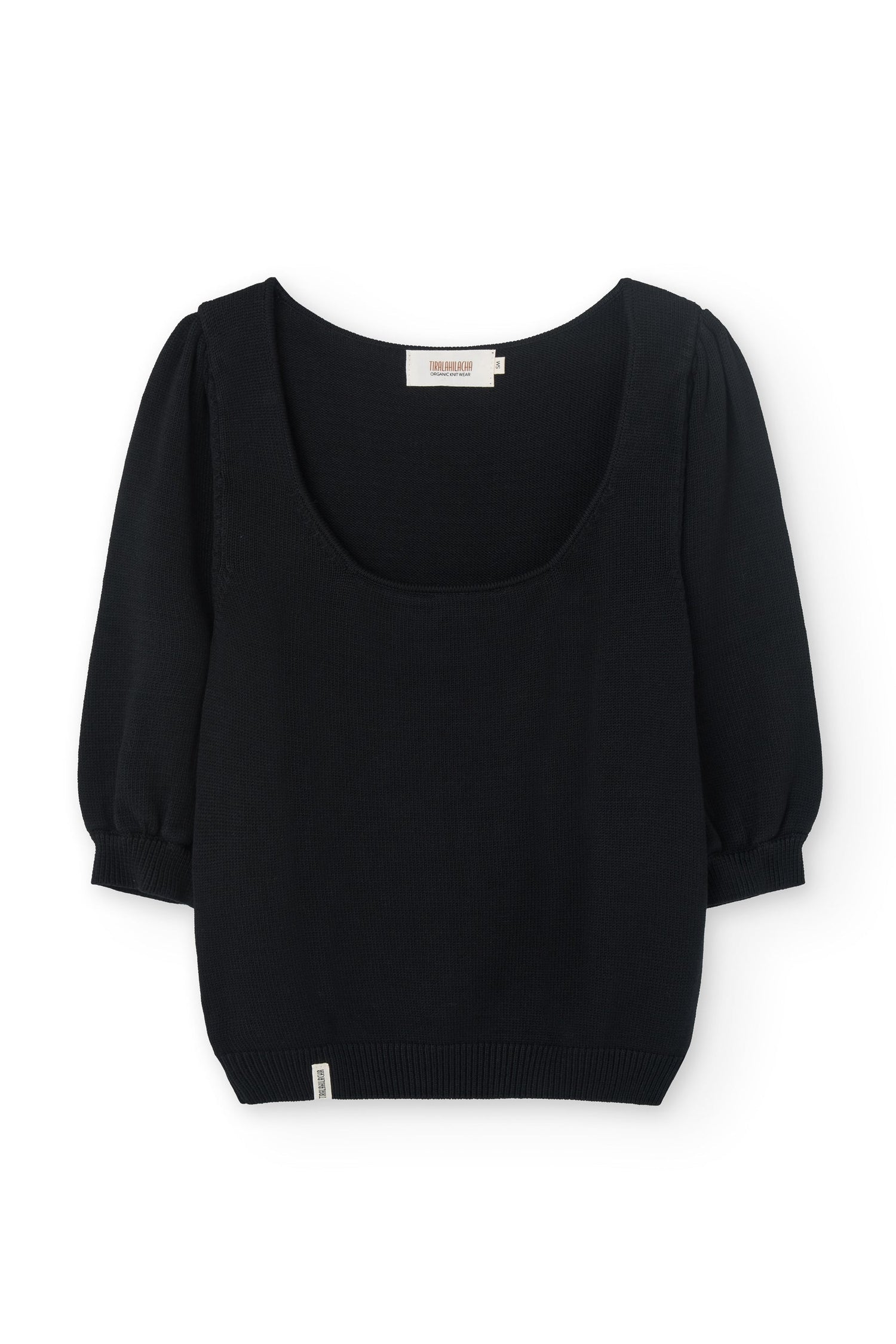 Haya Knitted Tencel Top Black