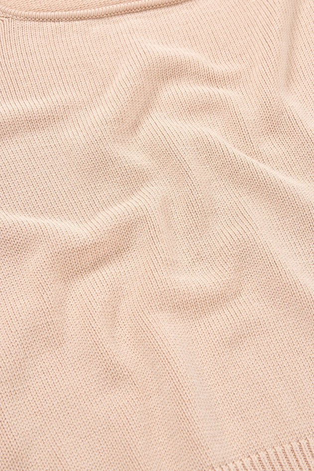 Haya Knitted Tencel Top Pink/White