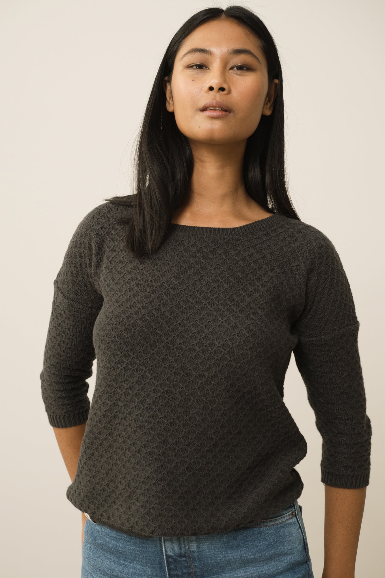 Hadi Organic Cotton Sweater Black
